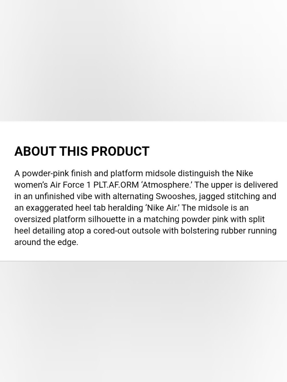 Nike women’s Air Force 1 PLT.AF.ORM 'Atmosphere' Shoes - Picture 8 of 8